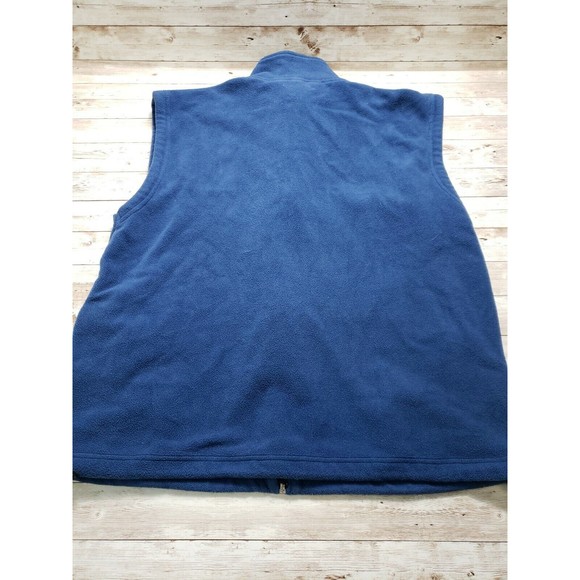 Team Realtree Men's Med Fleece blue Vest  Full Zip Hiking Construction - Picture 8 of 8